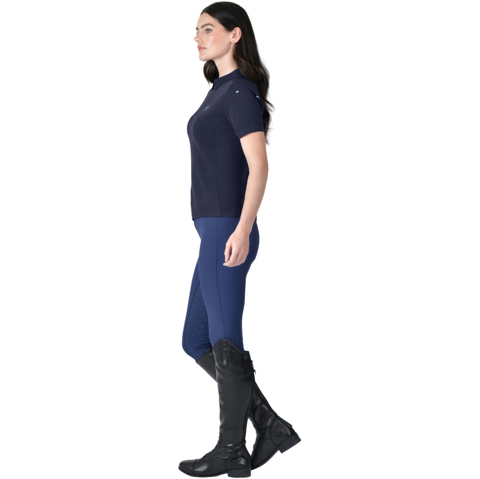 2026 WeatherBeeta Womens 37.5 Short Sleeve Performance Polo 1029991007 - Navy